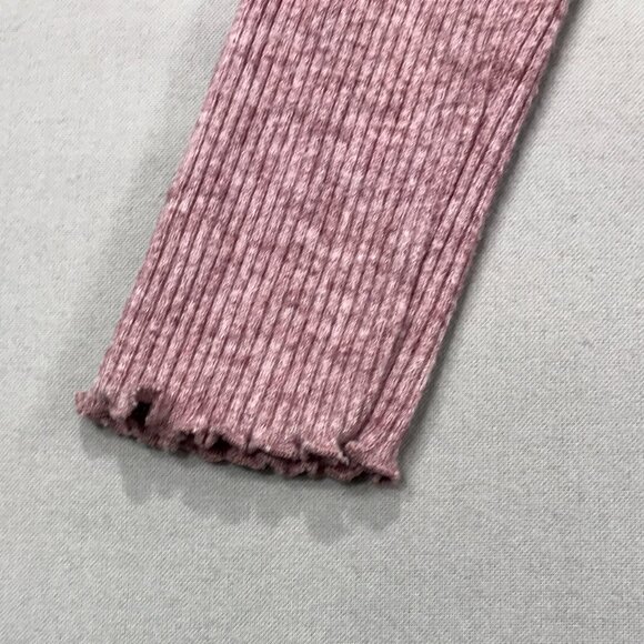 Forever 21 Juniors/Women's Sweater Dress Size Medium Pink Ribbed Bodycon V-Neck - Picture 4 of 9